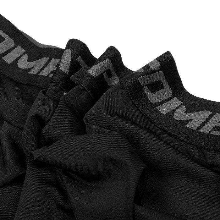 Men’s Habicare compression pants and active shorts in various colors and sizes, shown in the image.