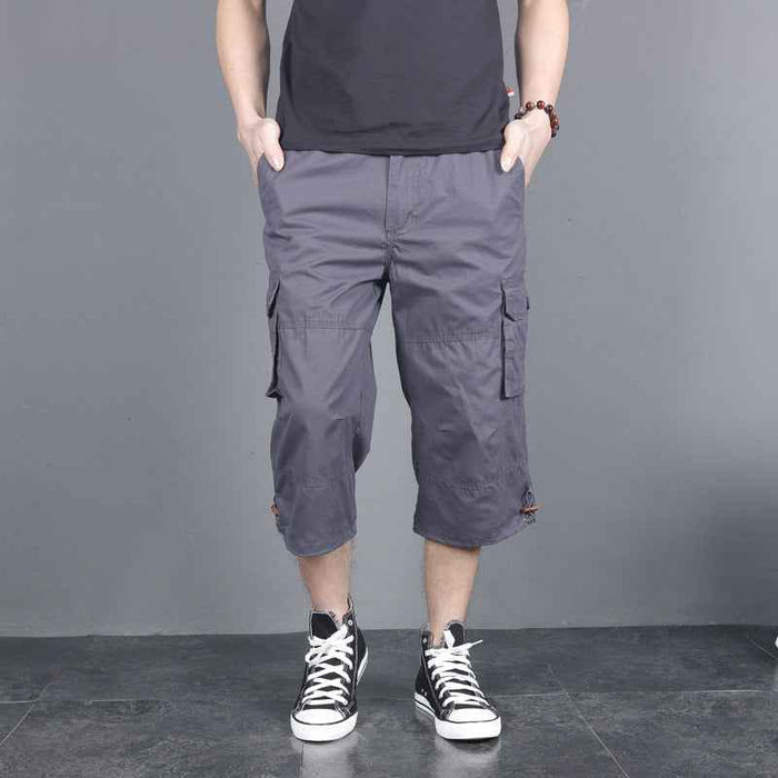 Men's loose casual cotton shorts for summer by Mead's Supply & Equipment Outfitters, shown in a relaxed fit with a waistband and pockets.
