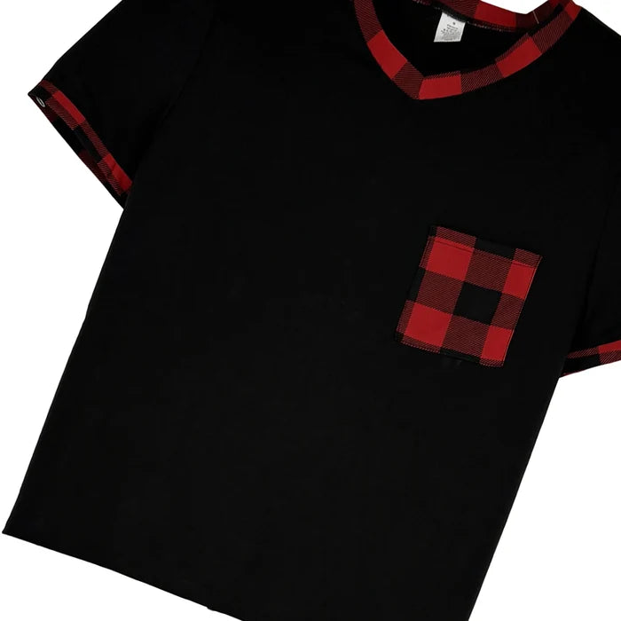Men's plaid pajama set from ShopHub NZ, comfortable men's pyjamas for relaxed lounge wear and ultimate comfort.