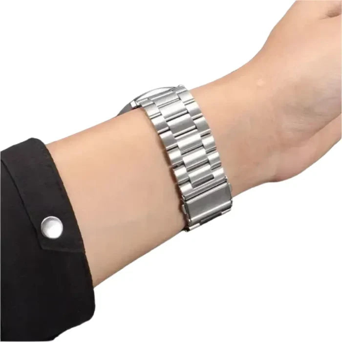 Habicare metal watch band for Garmin Forerunner, Venu, Vivomove series in 18mm, 20mm, 22mm, available in four colors.
