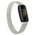 Habicare metal strap for Fitbit Inspire/ACE 2/3 series, TWS style, available in 10 colors, shown in a sleek, polished finish.