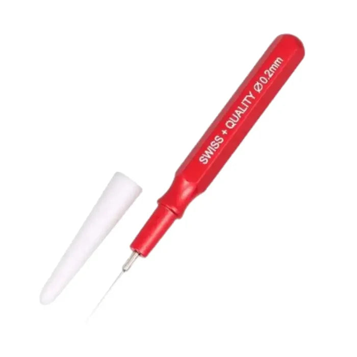 HBC Habicare metal watch lubricant oiler tool for watchmakers, with precision tip for applying oil to watch movements.