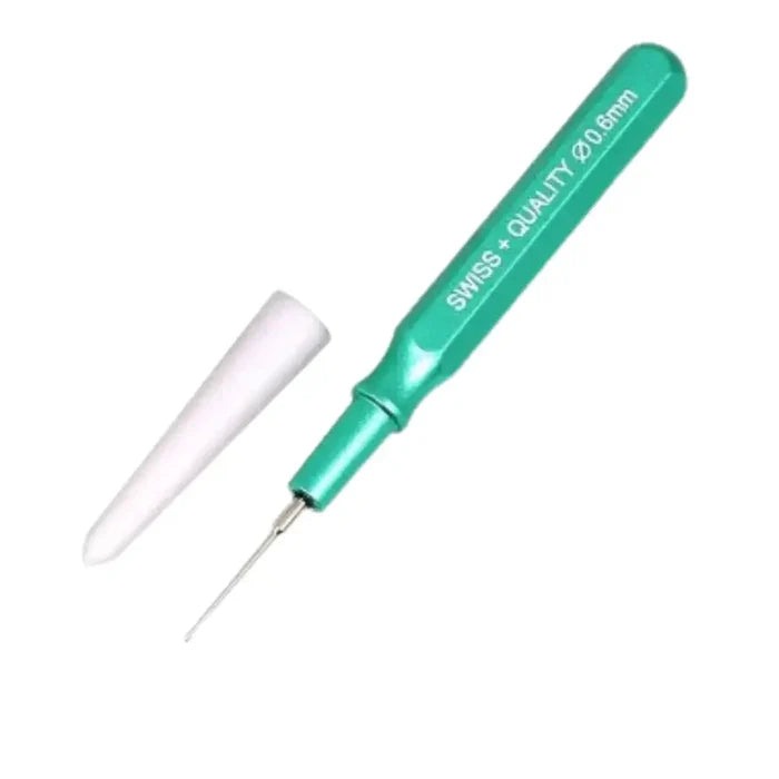 Habicare HBC metal watch lubricant oiler tool for watchmakers, with precision tip for applying watch oil and lubrication.