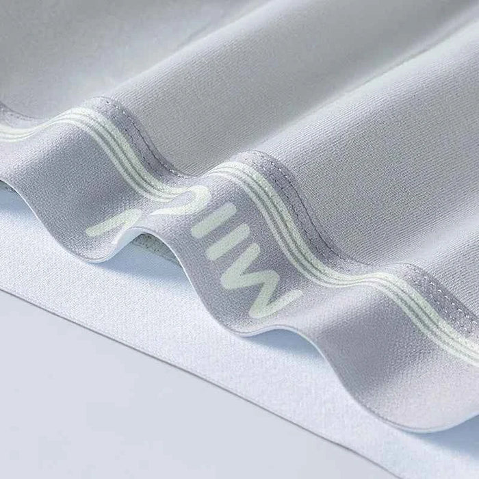 Men's MiiOW combed cotton boxer shorts, antibacterial breathable underwear, soft and comfortable for everyday wear.
