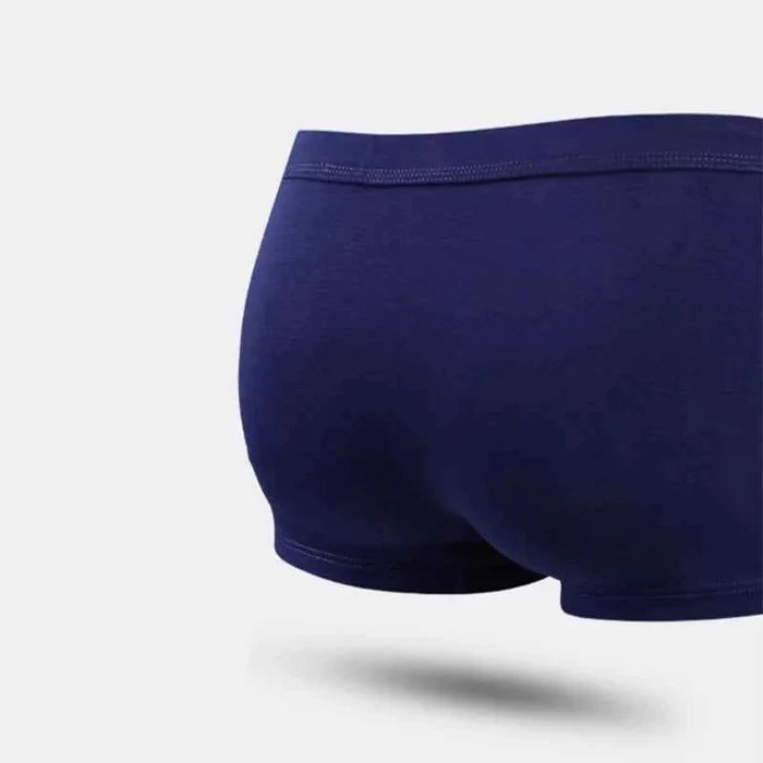 Men's cotton boxer briefs by MiiOW, set of 3, featuring comfortable and breathable fabric in a natural pose