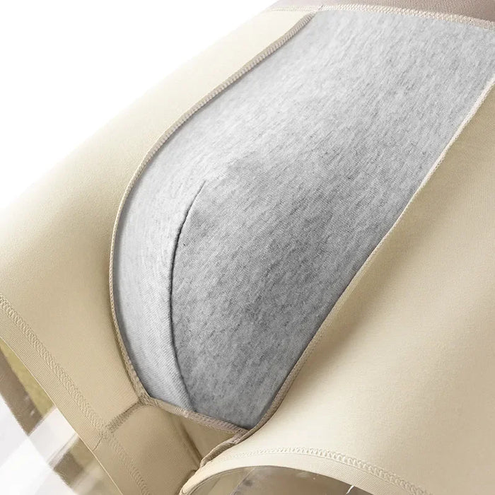 Four pairs of ShopHub NZ men's cotton boxer briefs with antibacterial, breathable U-shaped crotch design and soft comfort.