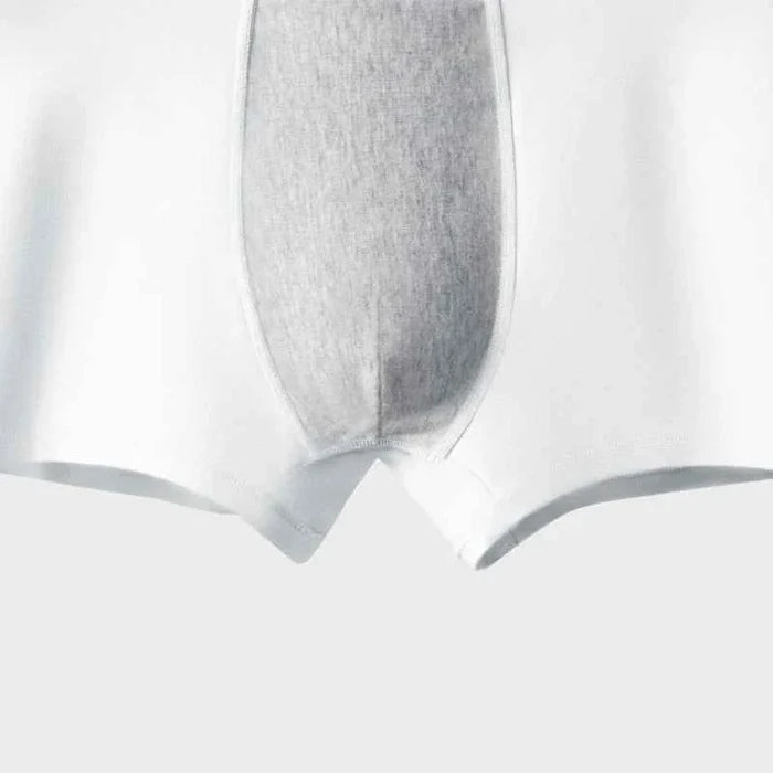 Men's cotton boxer briefs from MiiOW, cozy and comfortable underwear set featuring soft, breathable fabric with a fitted design.