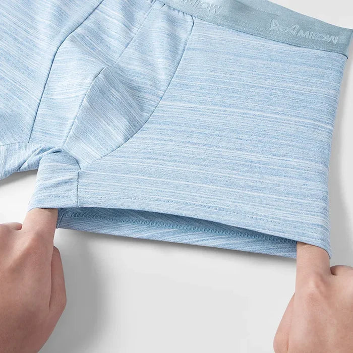 Set of three men's cotton boxer shorts by ShopHub NZ, comfortable and breathable underwear for everyday wear.