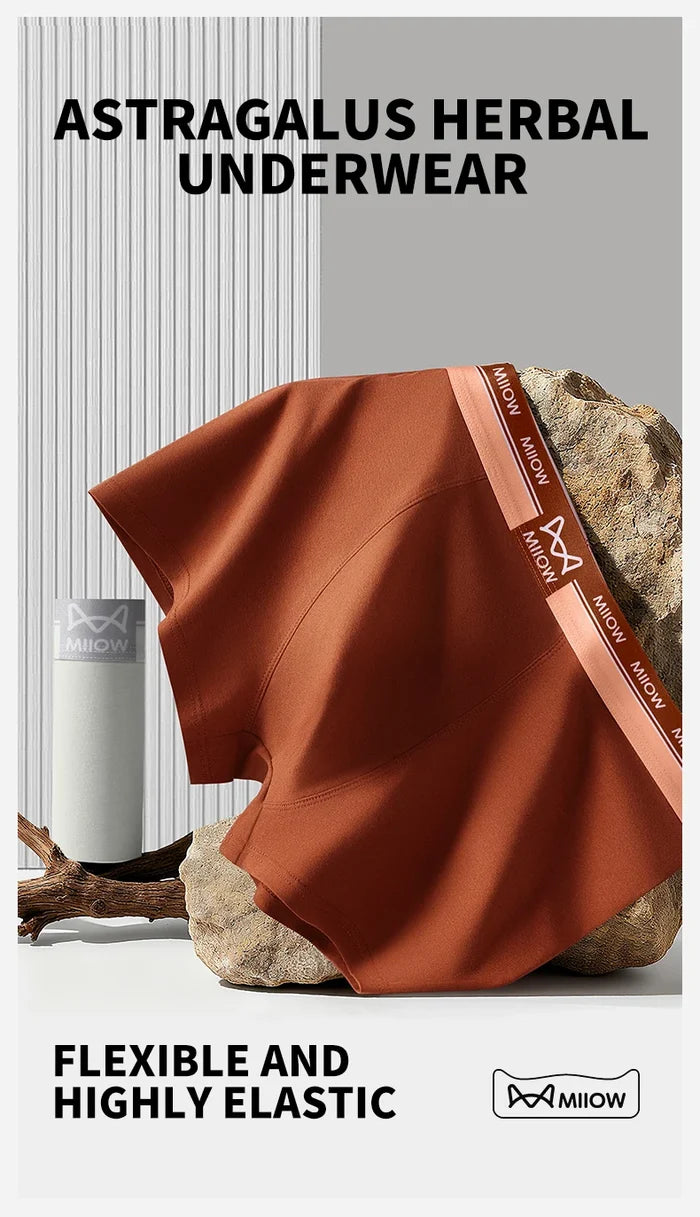 Men's cotton boxer briefs by ShopHub NZ, antibacterial breathable men's underwear, three-pack, comfortable and snug fit.