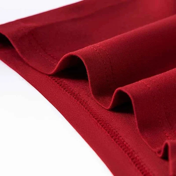 Men's antibacterial cotton boxer briefs by MiiOW, set of 3 in lucky red, breathable and comfortable men's underwear.