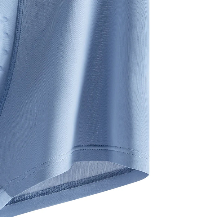 Set of four men's ice silk boxer briefs by MiiOW, antibacterial and breathable underwear for comfortable everyday wear.