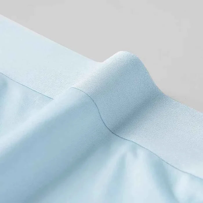 Men's breathable ice silk boxer shorts in a 4-pack from MiiOW, designed for comfort and airflow in stylish underwear.