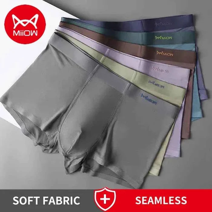 Set of three men's Boxer Briefs from MiiOW Modal Men Underwear by ShopHub NZ, featuring antibacterial graphene fabric and comfortable fit.