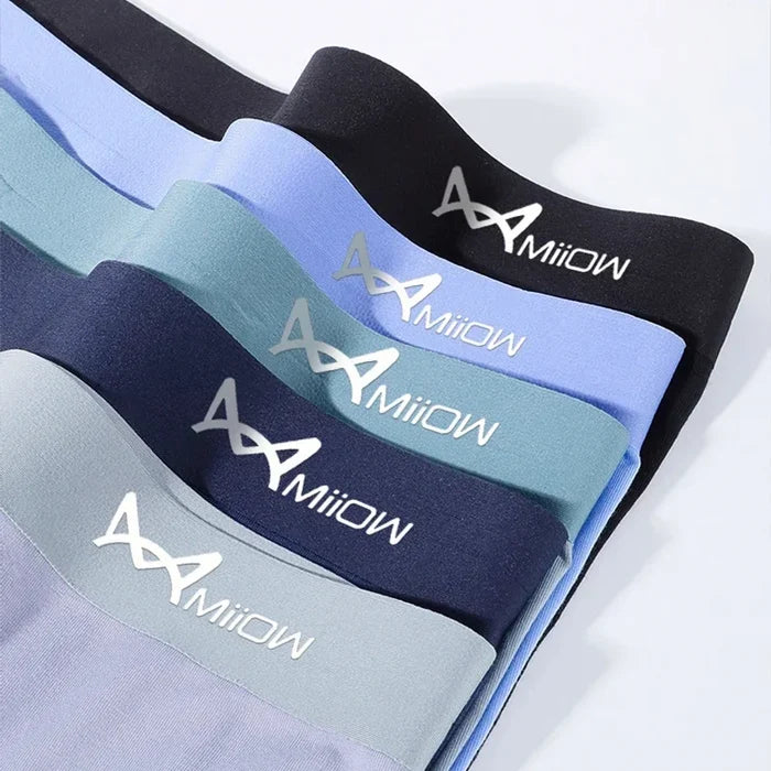 Men's modal boxer shorts by ShopHub NZ, 3-pack with antibacterial graphene fabric and seamless cuffs, in a comfortable fit.