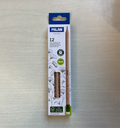 A pack of Milan HB graphite pencils with an eraser, displayed on a white background.