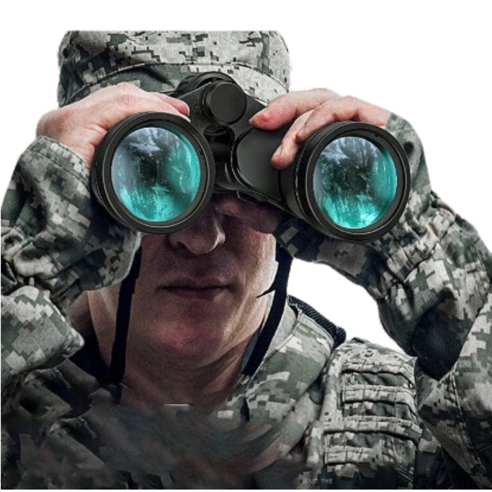 Habicare Military HD Binoculars with 20x50 BAK4 prism, featuring a durable design and long-range viewing capability.