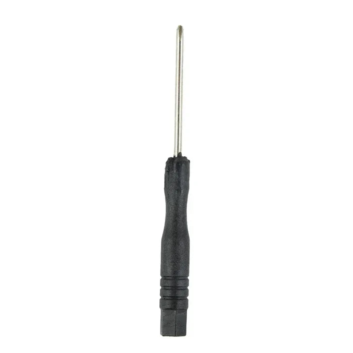 Set of 10 mini slotted and cross screwdrivers by Habicare, 3.22-inch length, with 2mm tips, arranged in a compact case.