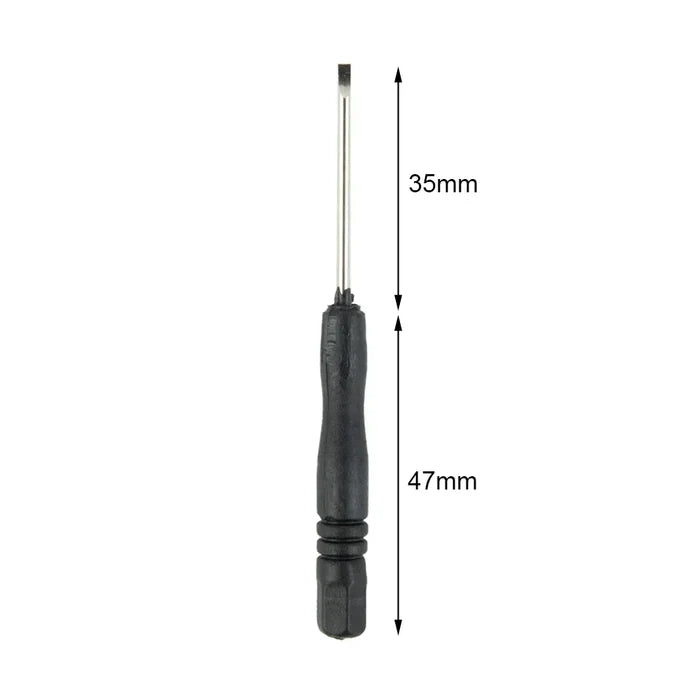 Set of 10 mini HBC slotted and cross screwdrivers by Habicare, 3.22 inches long, with 2mm tips for precision work.