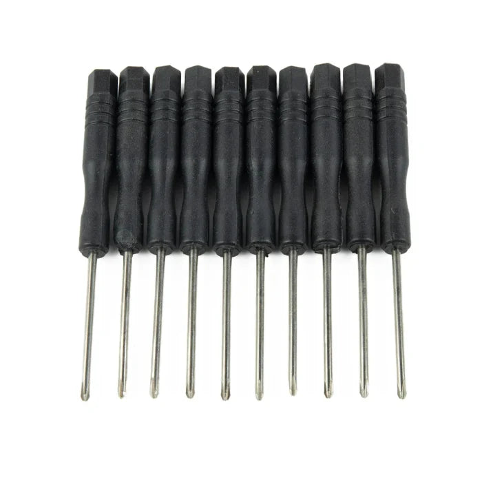 Habicare Mini slotted and cross screwdriver set, 10-piece HBC brand, with 3.22-inch screwdrivers and 2mm tips for precision work