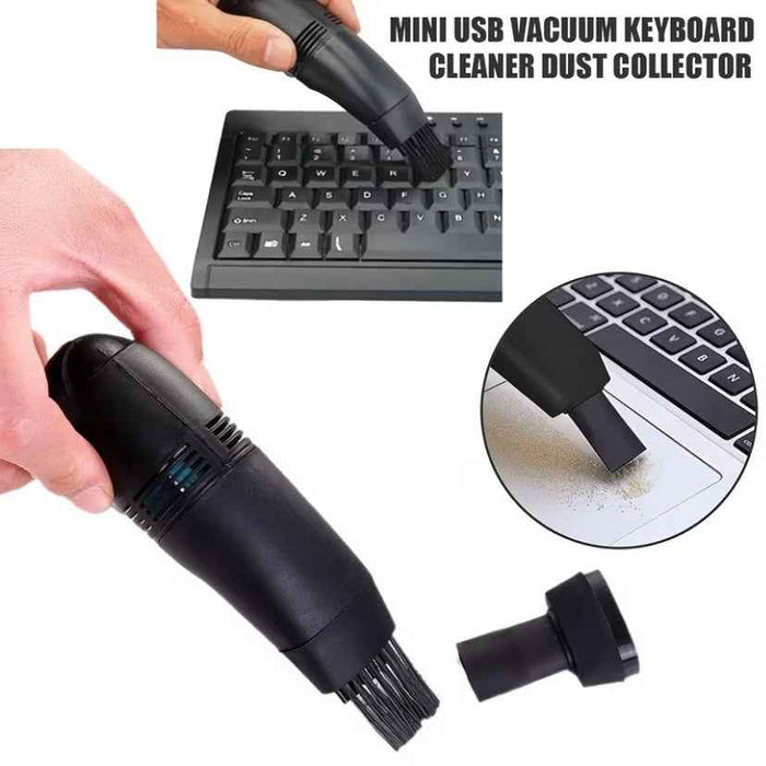 Mini USB office vacuum cleaner by 9eight5, compact handheld cleaning tool with a small nozzle for cleaning keyboards and desks.