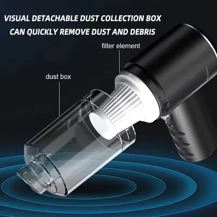 Mini USB vacuum cleaner from 9eight5, compact handheld tool for cleaning keyboards and small electronic devices.