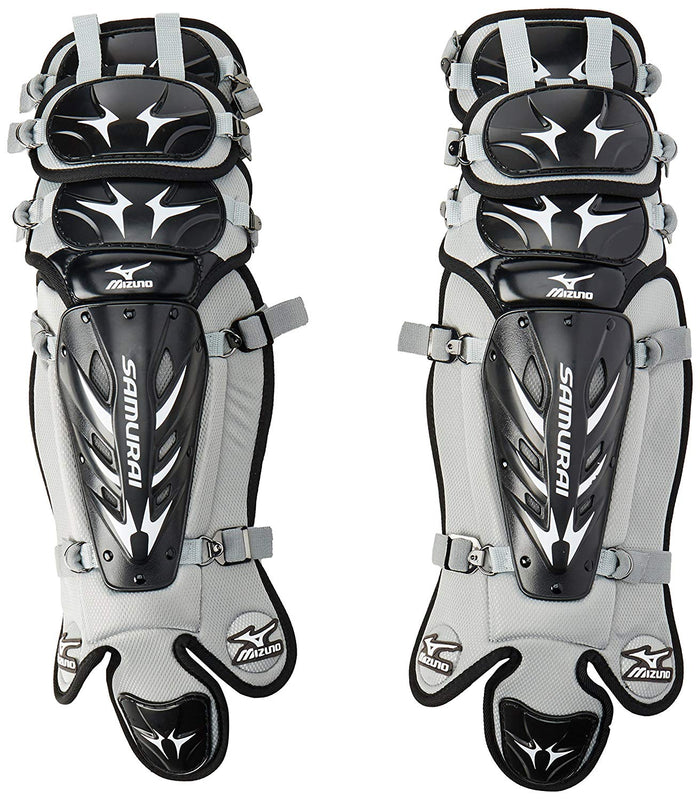 Mizuno Youth G3 Samurai Shin Guards (14.5-Inch) - Black / Gray
