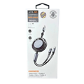 9eight5 Mobigo 1m 3-in-1 cable GO2TL accessory with multiple connectors for versatile device charging and data transfer.