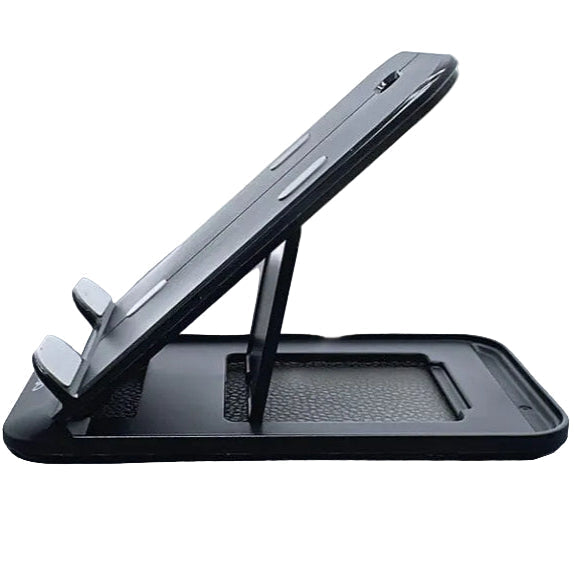 9eight5 Mobigo desktop phone and tablet holder stand, adjustable for secure support of mobile devices on a desk.