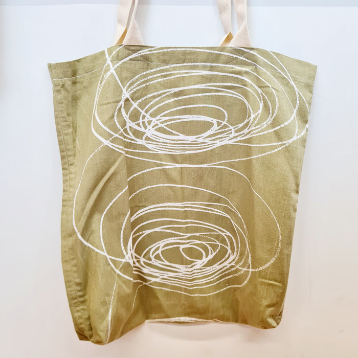 Mothdesign - Navy & White Floral Upcycled Tote Bag