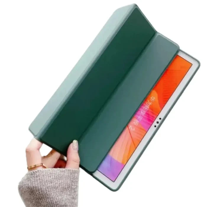 Habicare 9eight5 multi-model iPad case in four colors, featuring a protective and stylish design for various iPad models.