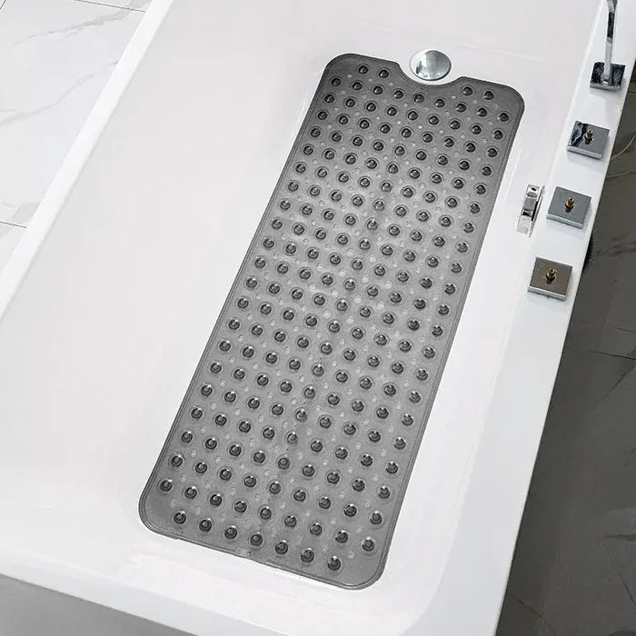 Habicare non-slip bathtub and shower mat in various colors with textured surface for safety and grip.