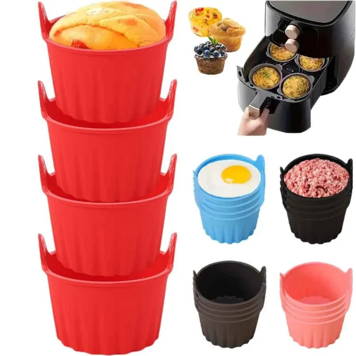 Non-stick baking molds for air fryer, ShopHub NZ air fryer accessories, versatile baking molds with non-stick coating for easy release
