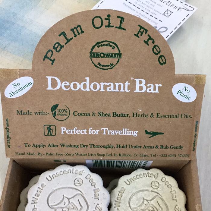 Palm Free Irish Soap - Unscented NUDE Deodorant Bar