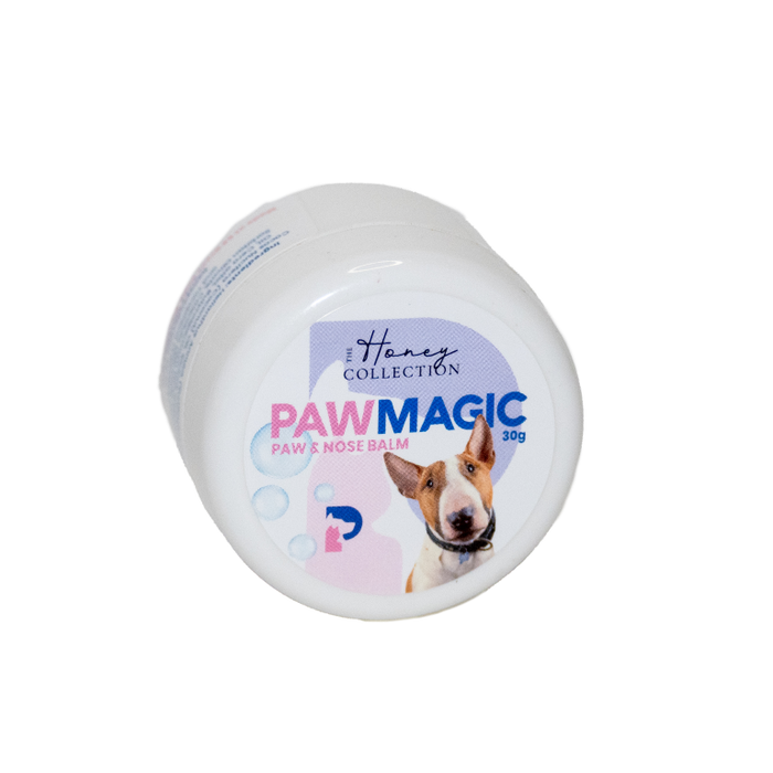 PawMagic by The Honey Collection shows a close-up of a cute paw print design on the front of a medium-sized product.