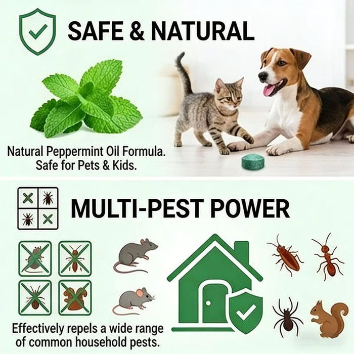 PestShield™ Rat & Cockroach Repellent Tablets