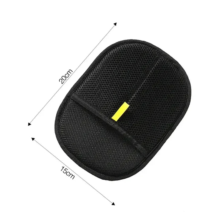 Reusable Habicare Pet Hair Removal Gloves, double-sided design for effective pet hair removal from furniture and clothing.