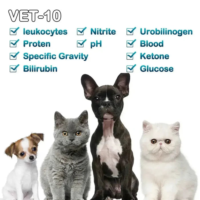Habicare Pet Urine Testing Strips (100 count) in silver for quick and easy detection of pet urine health indicators.