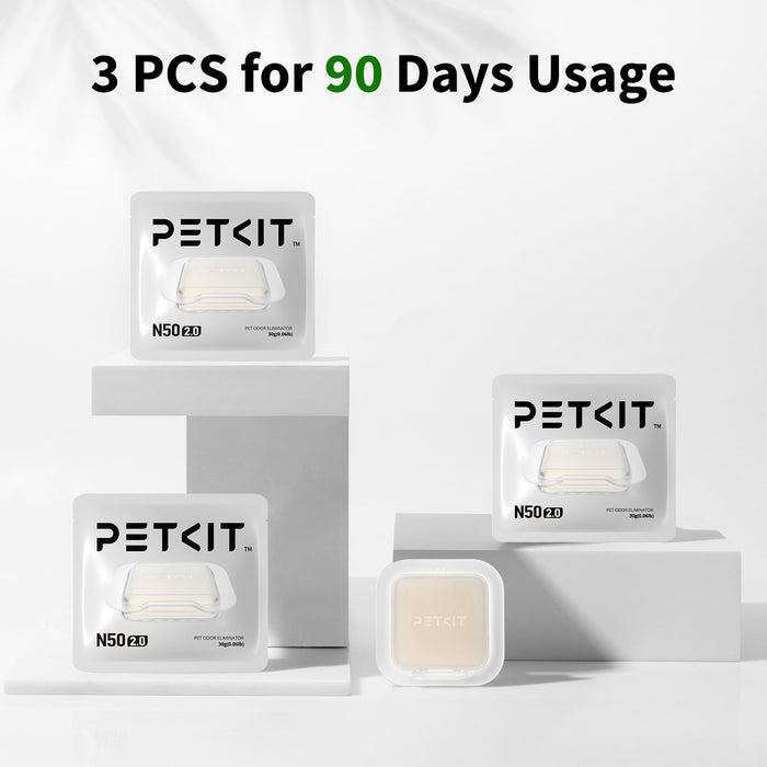 Petkit Pet Odor Eliminator N50 2.0, a litter box accessory for reducing odors, shown in a clean, modern design.