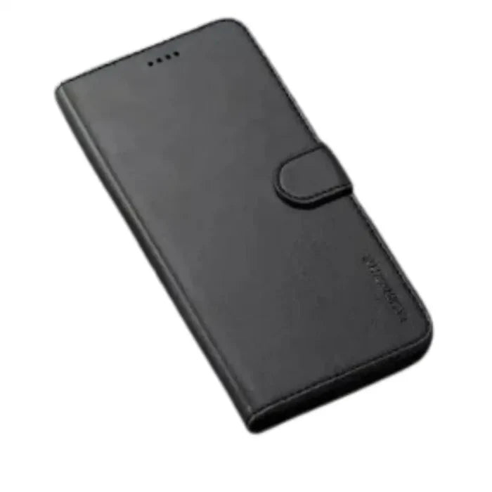 Black 9eight5 phone case for Samsung Galaxy A Series by Habicare, showing slim protective design with textured surface.