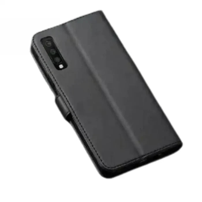 Black Habicare 9eight5 phone case for Samsung Galaxy A Series, showing a sleek protective cover with precise cutouts.
