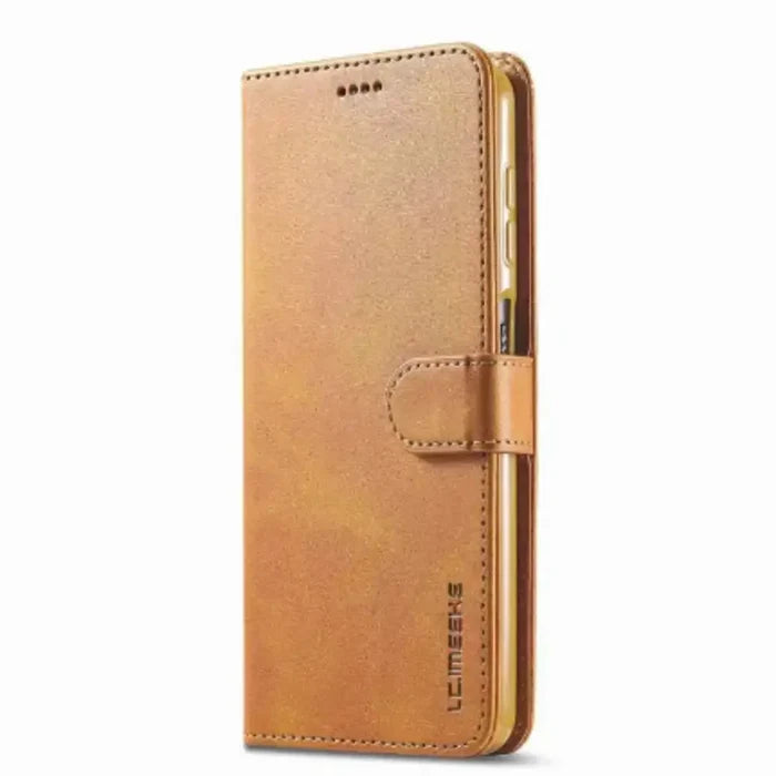 Yellow Habicare 9eight5 phone case for Samsung Galaxy A Series, slim protective cover with precise cutouts and vibrant color.