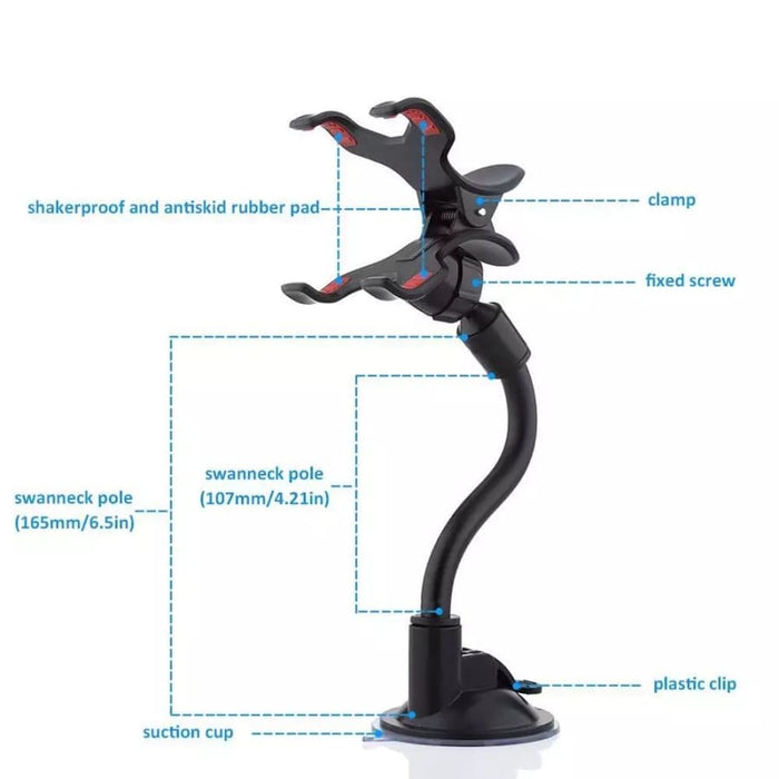 Adjustable 9eight5 phone holder with elbow balance claw for secure support of phones and tablets.