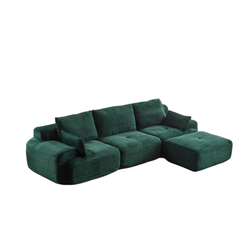 Green / Row of 3 / Corduroy
