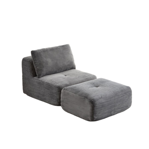 Grey / Row of 1 / Corduroy