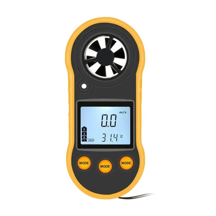 HBC Habicare portable anemometer measuring wind speed with digital display and ergonomic design for outdoor use