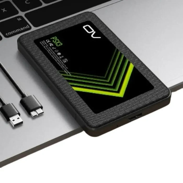 Habicare portable external SSD with 128GB capacity, USB 3.0, compact design, enhanced data transfer speed up to 400MB/s.