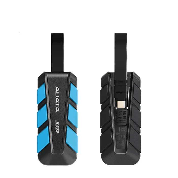 Habicare portable SSD with 500GB/1TB capacity, USB 3.2 interface, compact design, suitable for fast data storage and transfer.