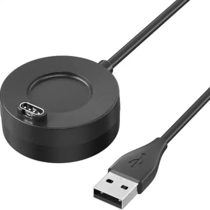 Habicare TWS portable USB charger for Garmin Fenix and Venu watches, compact and lightweight charging accessory.