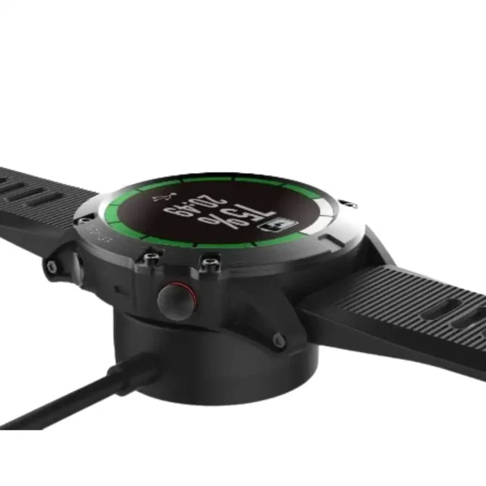 Habicare TWS portable USB charger for Garmin Fenix and Venu watches, compact and easy to carry for on-the-go charging.