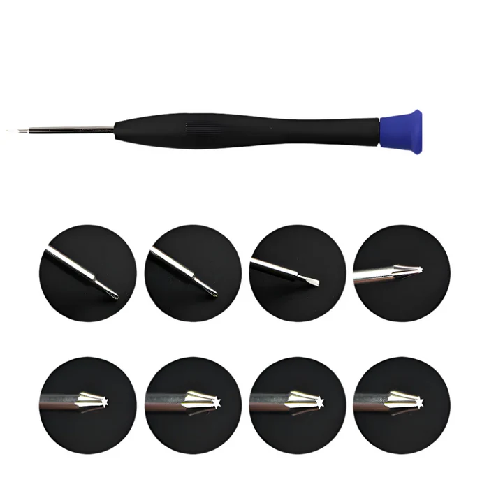 Habicare HBC precision watch screwdriver set with 8 small screwdrivers for watch repair and jewelry work.